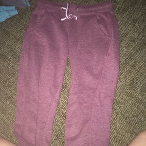 Maroon sweatpants